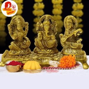 Laxmi Ganesha Saraswati Diya