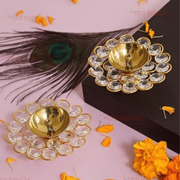 Plate Crystal Diya