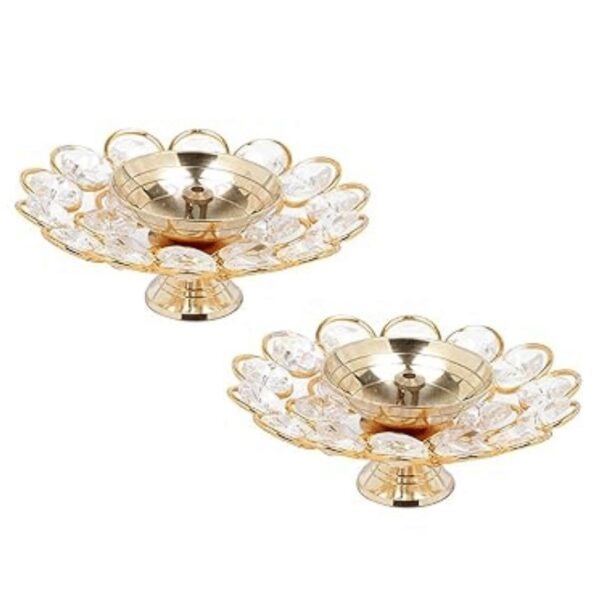 Plate Crystal Diya