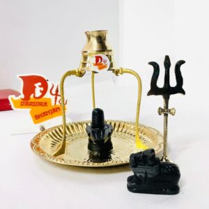 Black shivling nandi Plate tipai