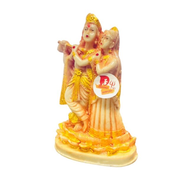 Brown Marble Radha Krishna