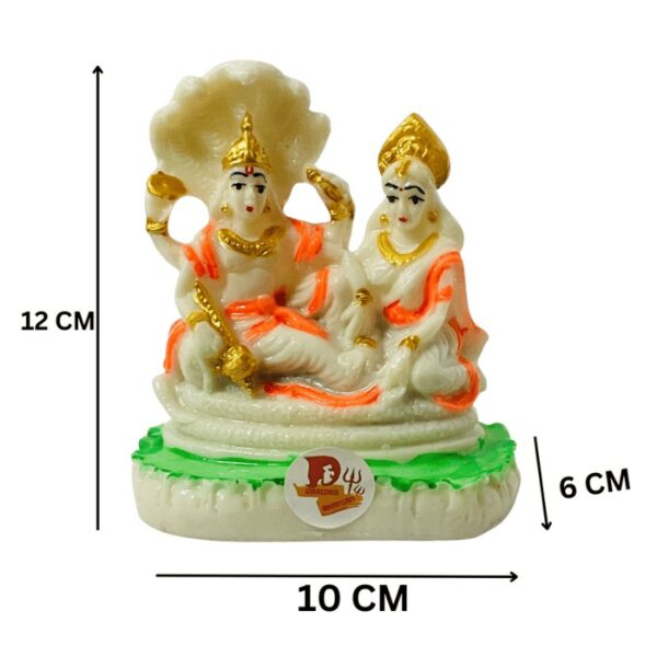 white Marble Laxmi Vishnu