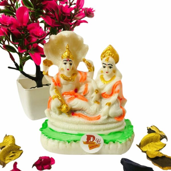 white Marble Laxmi Vishnu