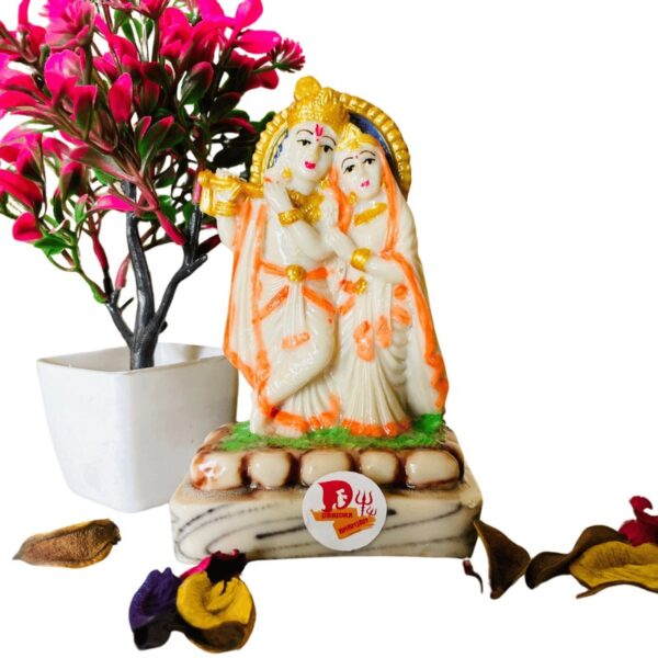 white Marble Radha Krishna